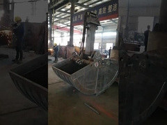 Εκσκαφέας με μακρύ βραχίονα με κουβά