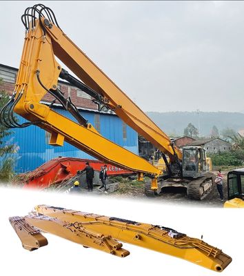 3 Τμήμα Μεγάλη εμβέλεια Excavator Demolition Arm Μεγάλη εμβέλεια Boom Για Γάτα Komatsu