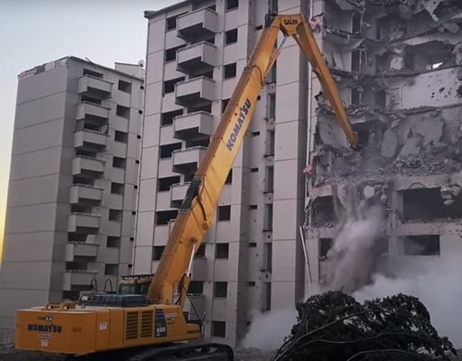 Τρία τμήματα εξορυκτήρα κατεδαφισμού βραχίονα ρυθμιζόμενο άνοιγμα για την αποσύνθεση