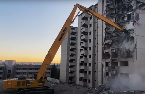 Τρία τμήματα εξορυκτήρα κατεδαφισμού βραχίονα ρυθμιζόμενο άνοιγμα για την αποσύνθεση