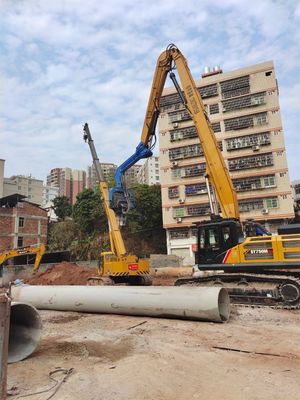 20-85 τόνων Εκσκαφέας Μεγάλης εμβέλειας Υδραυλικός βραχίονας συσσώρευσης για βαθιά γεωτρήσεις θεμελιωτικών εγκαταστάσεων