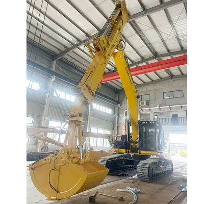 Telescopic Excavator with Clamshell Bucket Telescopic Boom για γάτες hitachi komatsu