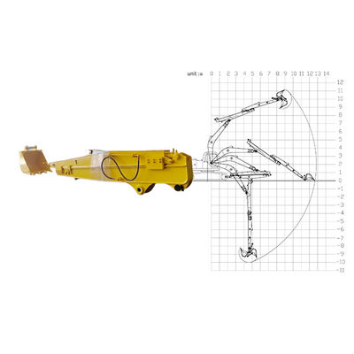Εκσκαφέας με συρόμενο βραχίονα για βαθύτερη σκάψιμο για γάτες Hitachi Komatsu Kato