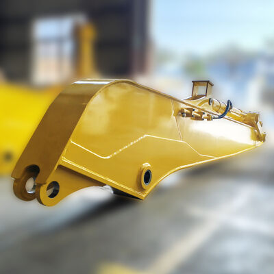 Long-Reach Excavator Arm with Heavy-Duty Stone Grab — Optimal Solution for River Embankment & Dam Works